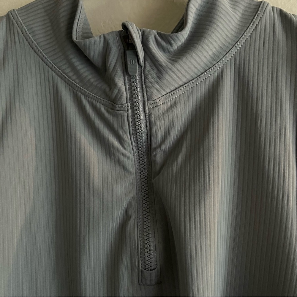 lululemon Rib Zip Front Cropped Run Tank Top - Picture 7 of 7